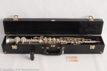 Holton Soprano Saxophone Original Silver Plate Great Deal 17402