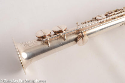 Holton Soprano Saxophone Original Silver Plate Great Deal 17402