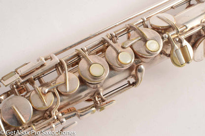 Holton Soprano Saxophone Original Silver Plate Great Deal 17402