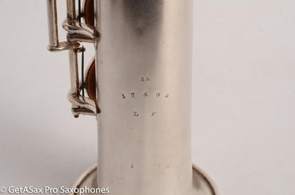 Holton Soprano Saxophone Original Silver Plate Great Deal 17402