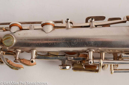 Holton Soprano Saxophone Original Silver Plate Great Deal 17402