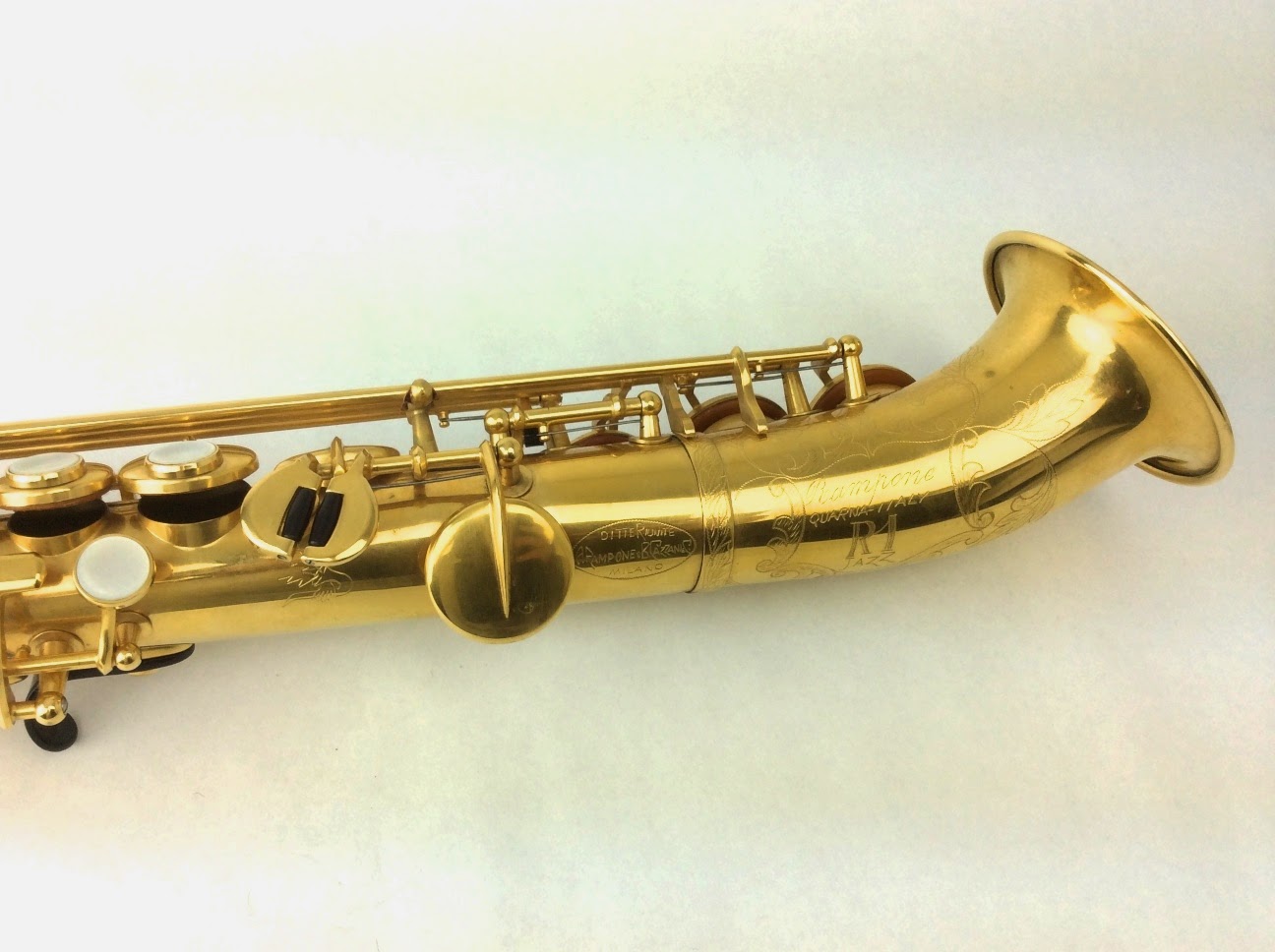 Rampone and Cazzani R1 Saxello Heavy Gold Plate Near Mint