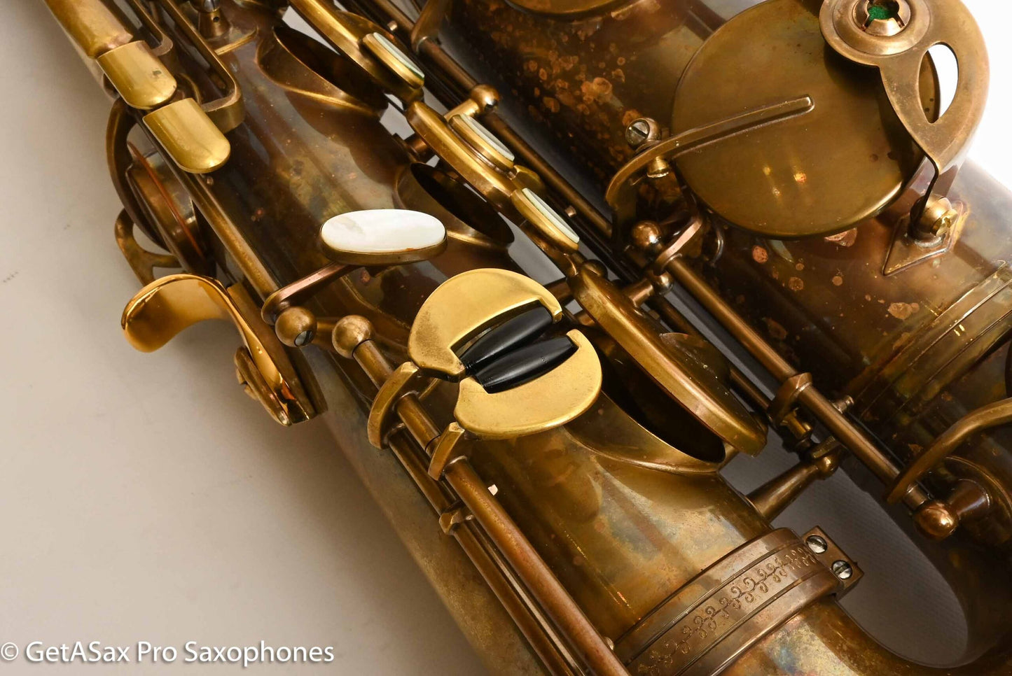 Ishimori New Vintage Tenor Unlacquered Antique Finish No F# Plays Great! 662