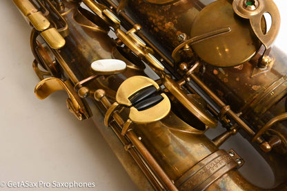 Ishimori New Vintage Tenor Unlacquered Antique Finish No F# Plays Great! 662