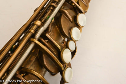 Ishimori New Vintage Tenor Unlacquered Antique Finish No F# Plays Great! 662