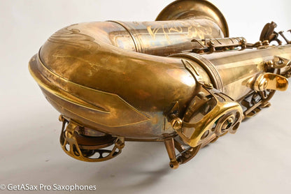 Ishimori New Vintage Tenor Unlacquered Antique Finish No F# Plays Great! 662