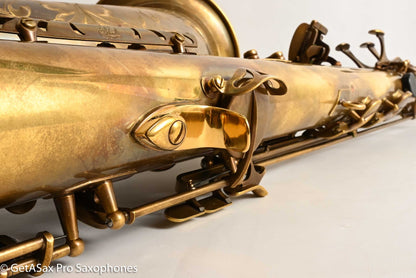 Ishimori New Vintage Tenor Unlacquered Antique Finish No F# Plays Great! 662