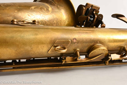 Ishimori New Vintage Tenor Unlacquered Antique Finish No F# Plays Great! 662