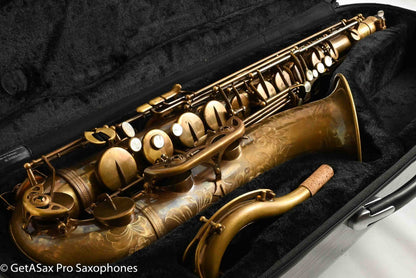 Ishimori New Vintage Tenor Unlacquered Antique Finish No F# Plays Great! 662
