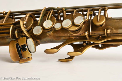 Ishimori New Vintage Tenor Unlacquered Antique Finish No F# Plays Great! 662