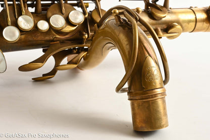 Ishimori New Vintage Tenor Unlacquered Antique Finish No F# Plays Great! 662