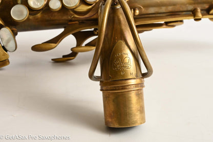 Ishimori New Vintage Tenor Unlacquered Antique Finish No F# Plays Great! 662