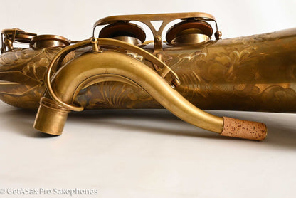 Ishimori New Vintage Tenor Unlacquered Antique Finish No F# Plays Great! 662