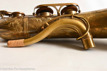 Ishimori New Vintage Tenor Unlacquered Antique Finish No F# Plays Great! 662