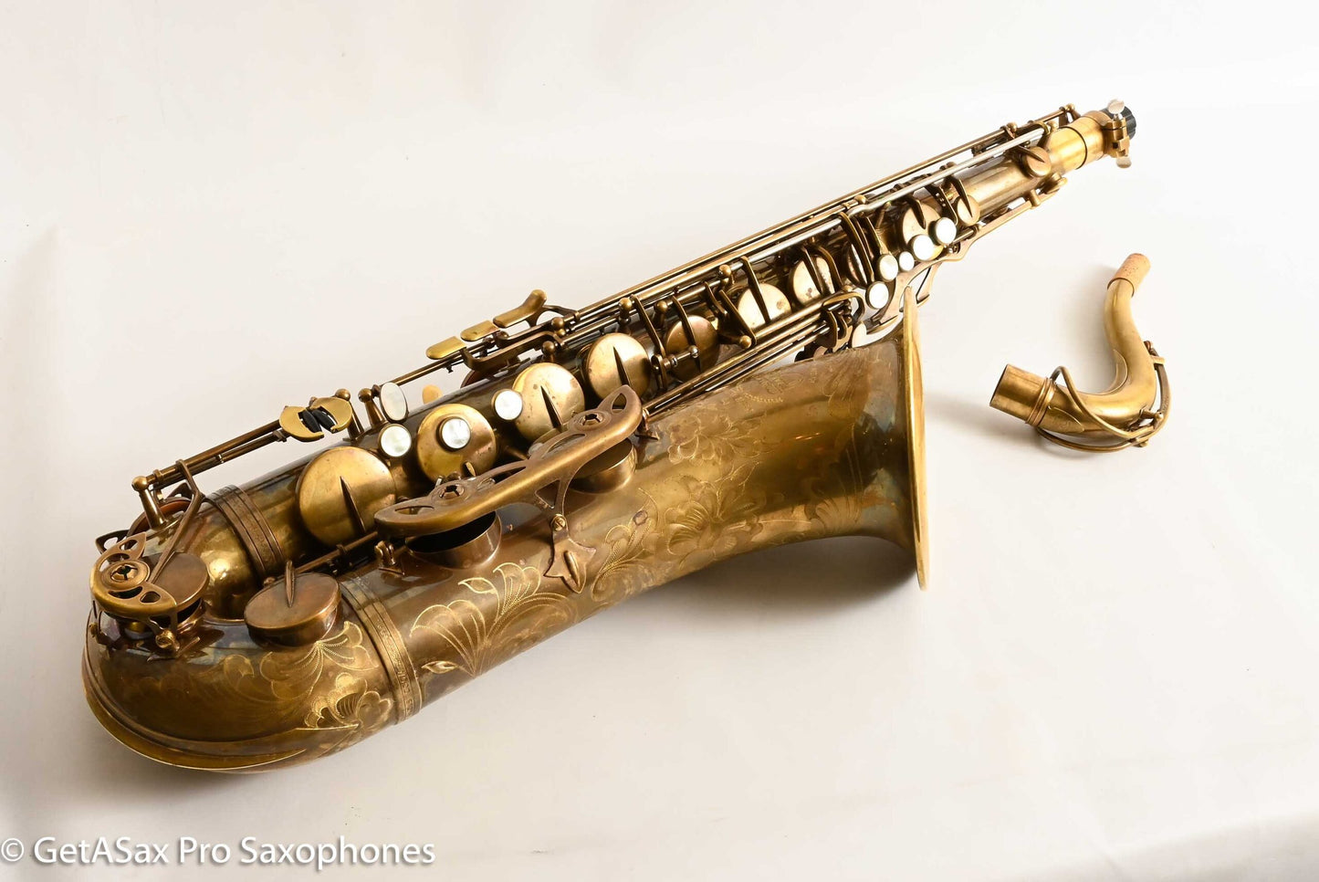 Ishimori New Vintage Tenor Unlacquered Antique Finish No F# Plays Great! 662