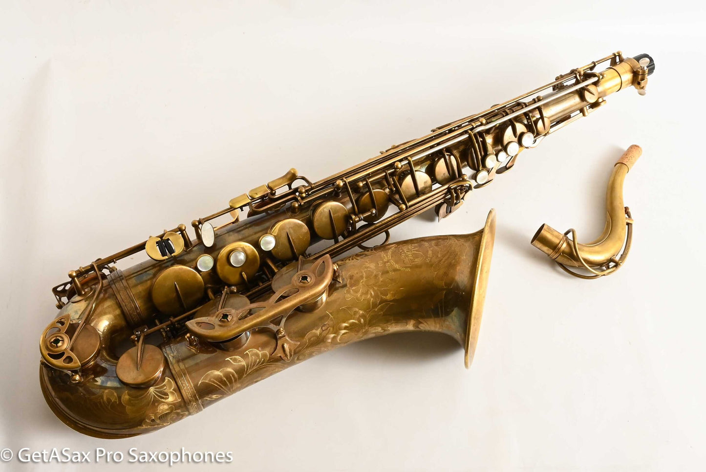 Ishimori New Vintage Tenor Unlacquered Antique Finish No F# Plays Great! 662