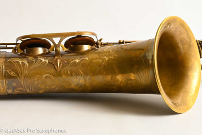 Ishimori New Vintage Tenor Unlacquered Antique Finish No F# Plays Great! 662