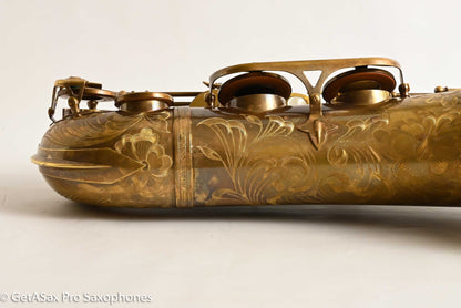 Ishimori New Vintage Tenor Unlacquered Antique Finish No F# Plays Great! 662