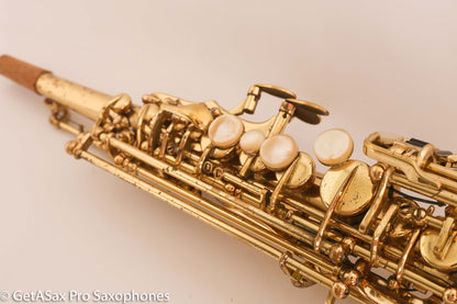 Keilwerth SX90 Soprano Saxophone Original Lacquer Good Pads Liebman Era 103943