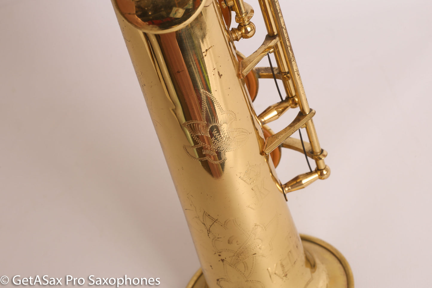 Keilwerth SX90 Soprano Saxophone Original Lacquer Good Pads Liebman Era 103943