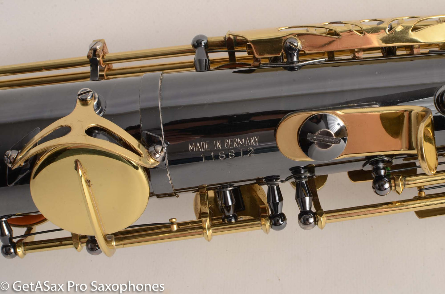 Keilwerth Straight Alto Saxophone Original Black Nickel Plate Super Rare 118812