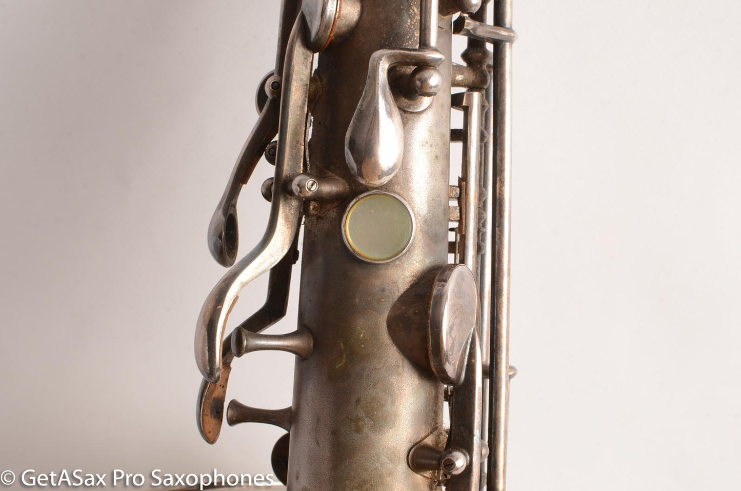 King C Melody Saxophone Original Silver Plate Good Condition needs Overhaul 63607