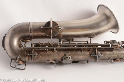 King C Melody Saxophone Original Silver Plate Good Condition needs Overhaul 63607