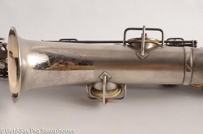 King C Melody Saxophone Original Silver Plate Good Condition needs Overhaul 63607