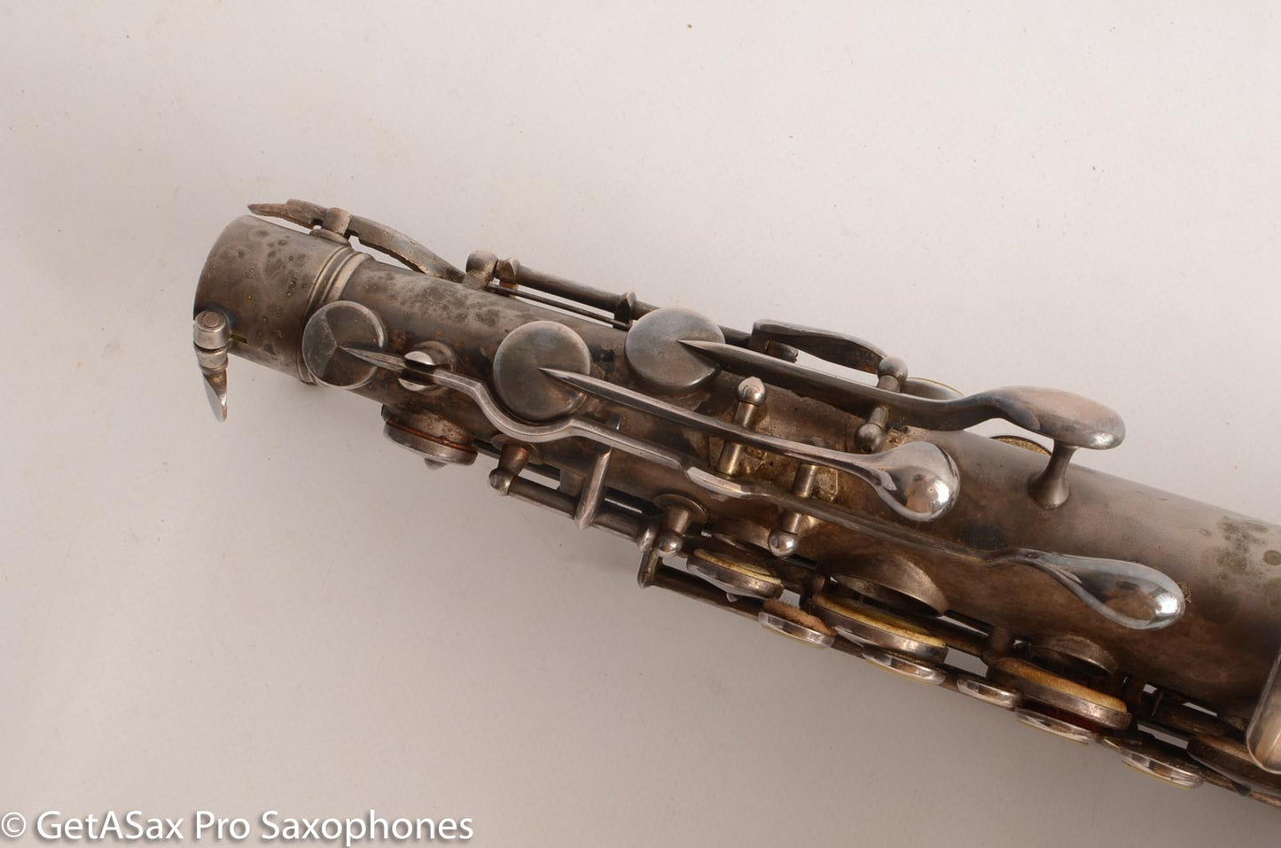 King C Melody Saxophone Original Silver Plate Good Condition needs Overhaul 63607