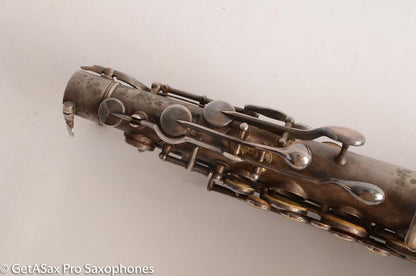 King C Melody Saxophone Original Silver Plate Good Condition needs Overhaul 63607