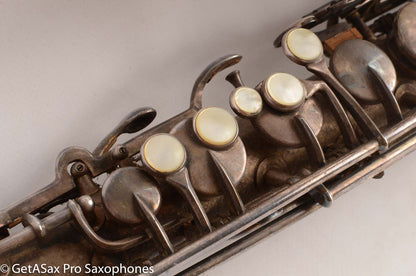 King C Melody Saxophone Original Silver Plate Good Condition needs Overhaul 63607