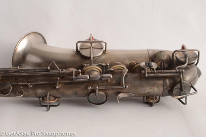 King C Melody Saxophone Original Silver Plate Good Condition needs Overhaul 63607