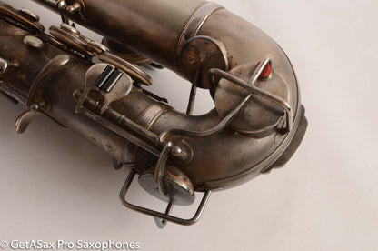 King C Melody Saxophone Original Silver Plate Good Condition needs Overhaul 63607