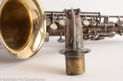 King C Melody Saxophone Original Silver Plate Good Condition needs Overhaul 63607