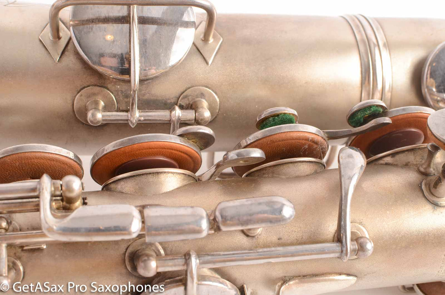 King C Melody Saxophone Original Silver Plate Good Condition needs Overhaul 63607