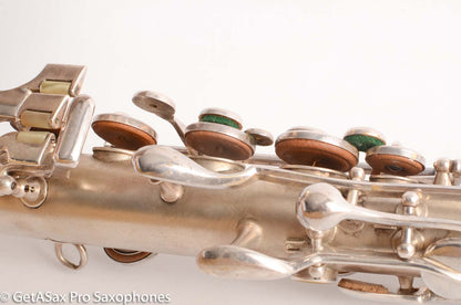 King C Melody Saxophone Original Silver Plate Good Condition needs Overhaul 63607