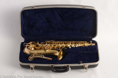 King Alto Saxophone Original Gold Plate Old Pads Beautiful Engraving 105999
