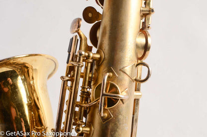 King Alto Saxophone Original Gold Plate Old Pads Beautiful Engraving 105999