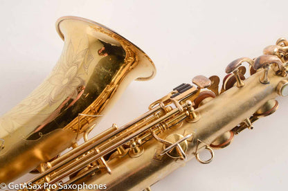 King Alto Saxophone Original Gold Plate Old Pads Beautiful Engraving 105999