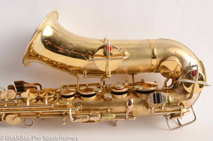 King Alto Saxophone Original Gold Plate Old Pads Beautiful Engraving 105999