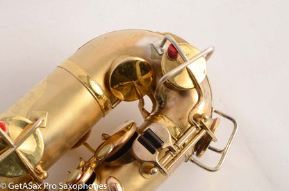 King Alto Saxophone Original Gold Plate Old Pads Beautiful Engraving 105999