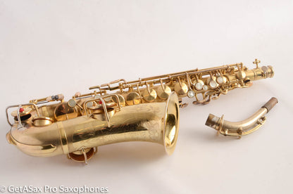 King Alto Saxophone Original Gold Plate Old Pads Beautiful Engraving 105999