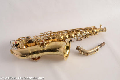 King Alto Saxophone Original Gold Plate Old Pads Beautiful Engraving 105999