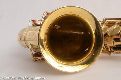 King Alto Saxophone Original Gold Plate Old Pads Beautiful Engraving 105999