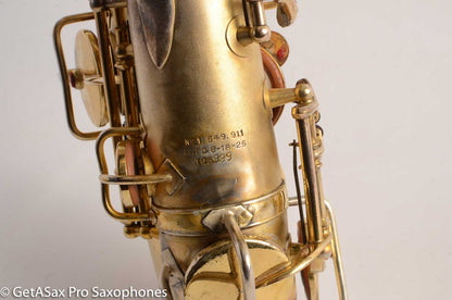 King Alto Saxophone Original Gold Plate Old Pads Beautiful Engraving 105999