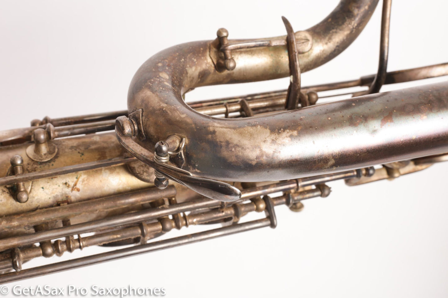 King New Voll True Baritone Original Silver Plate Near Mint Insane