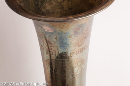 King New Voll True Baritone Original Silver Plate Near Mint Insane