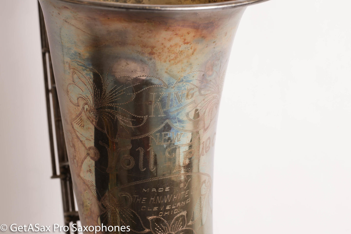 King New Voll True Baritone Original Silver Plate Near Mint Insane