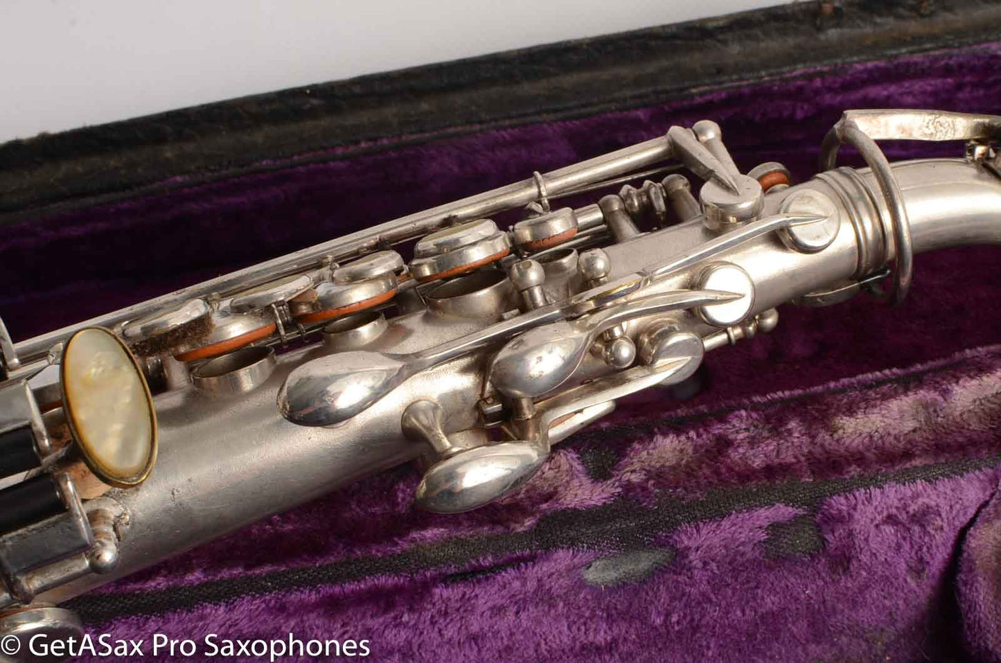 King Saxello Soprano Silver Plate 71xxx Great Deal!