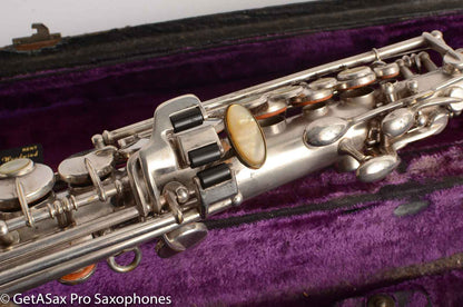 King Saxello Soprano Silver Plate 71xxx Great Deal!